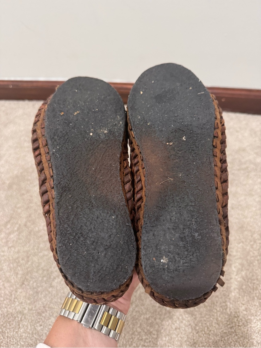 Mohinders W7 Woven Shoe in Oiled Leather - Picture 5 of 7